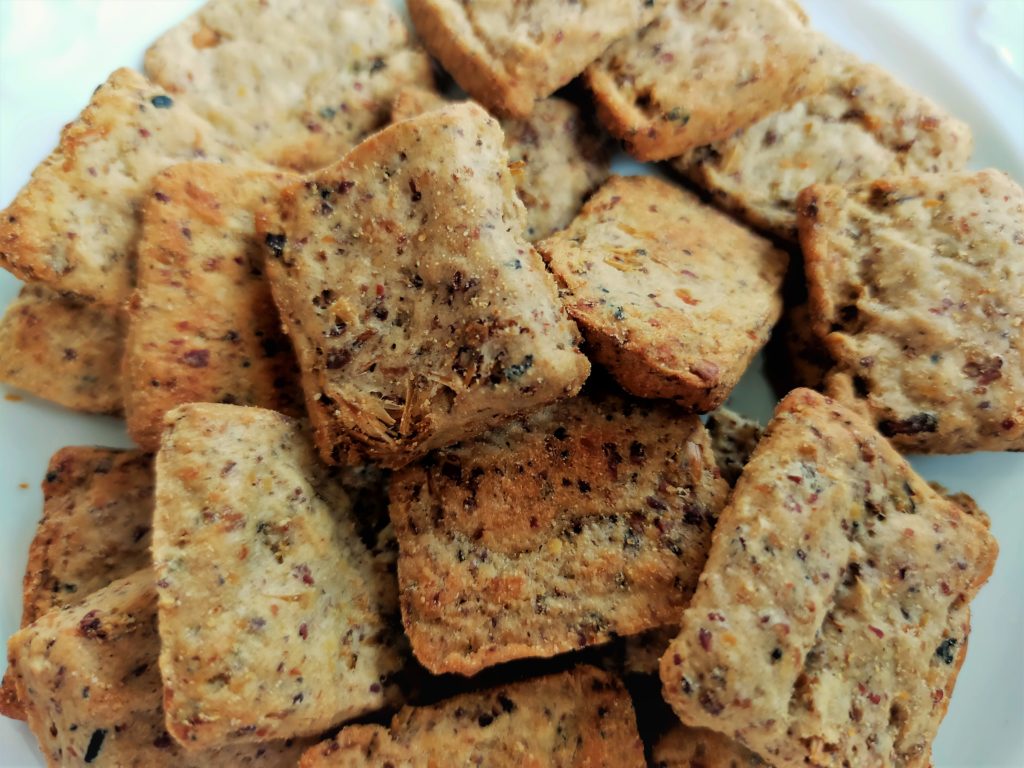 Les biscuits apéritif antigaspi de Lagadu, à base de drêches de bière